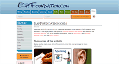 Desktop Screenshot of eapfoundation.com