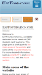 Mobile Screenshot of eapfoundation.com