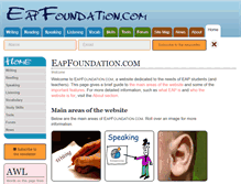 Tablet Screenshot of eapfoundation.com